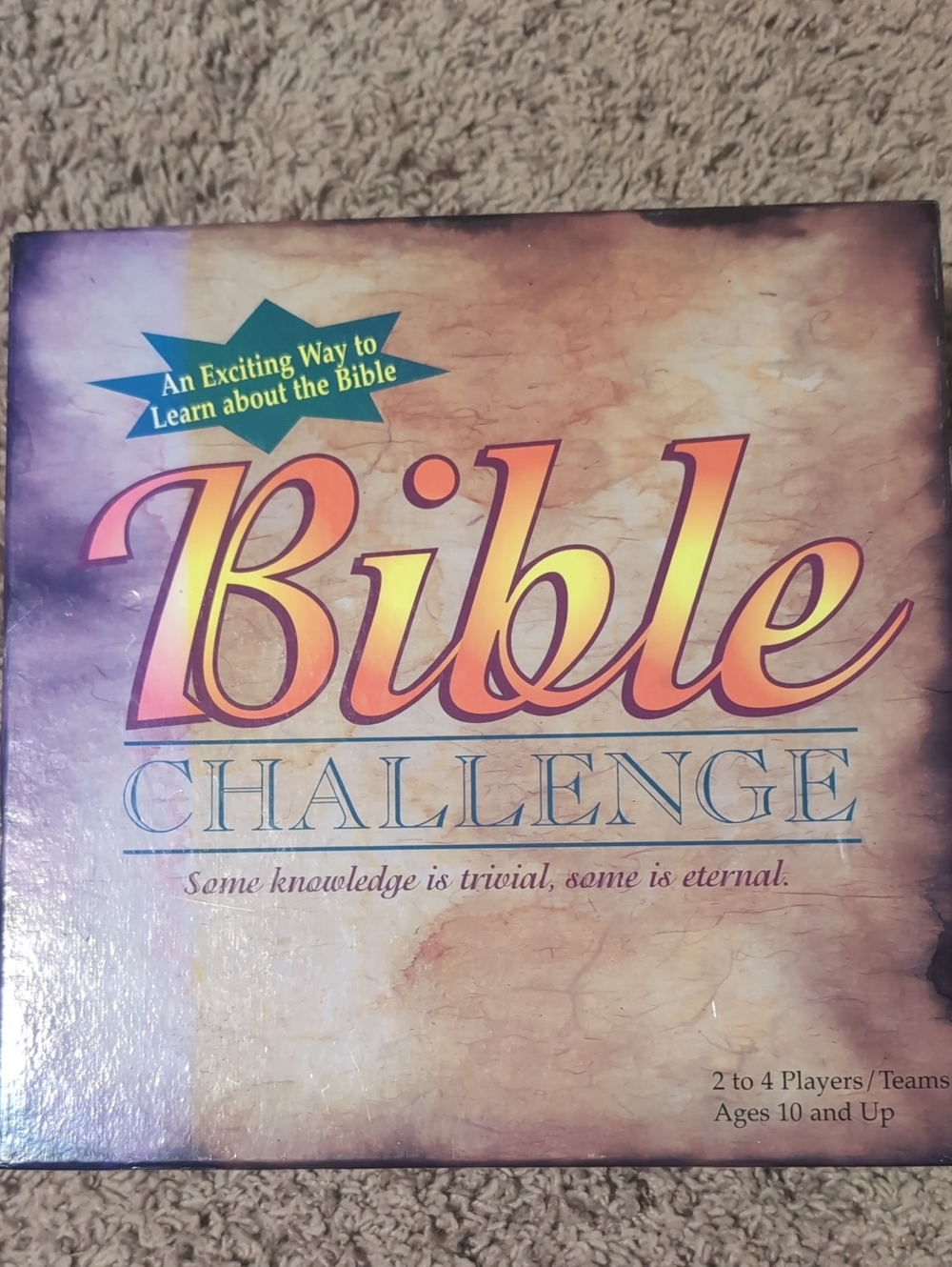 Vintage 1997 Bible Challenge Board Game